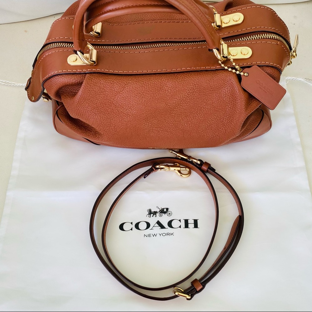 Coach Polished Pebble Lane Satchel EUC - Picture 15 of 16